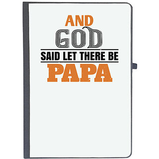                       UDNAG Ruled Notebook Diary 'Father | and  saidlet there be papa', [A5 80Pages 80GSM]                                              