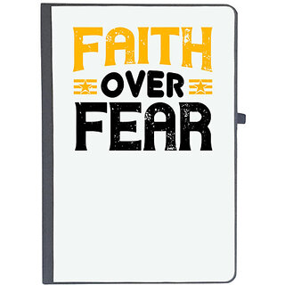                       UDNAG Ruled Notebook Diary 'Faith | Faith over fear', [A5 80Pages 80GSM]                                              