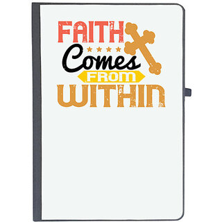                       UDNAG Ruled Notebook Diary 'Faith | Faith comes from within', [A5 80Pages 80GSM]                                              