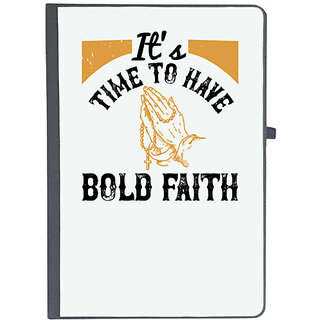                       UDNAG Ruled Notebook Diary 'Faith | Its time to have bold faith 02', [A5 80Pages 80GSM]                                              