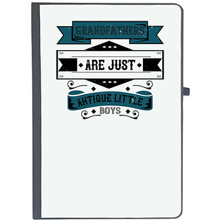                       UDNAG Ruled Notebook Diary 'Grand Father | Grandfathers are just antique little boys', [A5 80Pages 80GSM]                                              