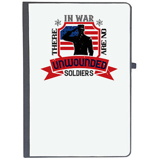                       UDNAG Ruled Notebook Diary 'Soldier | 01 .In war, there are no unwounded (1)', [A5 80Pages 80GSM]                                              