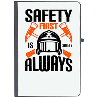                       UDNAG Ruled Notebook Diary 'Firefighter | Safety First is Safety Always 1', [A5 80Pages 80GSM]                                              