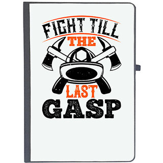                       UDNAG Ruled Notebook Diary 'Firefighter | Fight till the last gasp', [A5 80Pages 80GSM]                                              