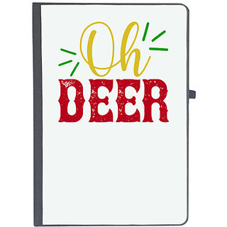                       UDNAG Ruled Notebook Diary 'Christmas | oh deer', [A5 80Pages 80GSM]                                              