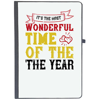                       UDNAG Ruled Notebook Diary 'Christmas | Its the most wonderful time of the year', [A5 80Pages 80GSM]                                              