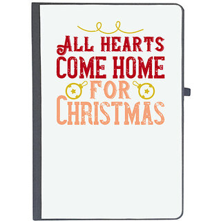                       UDNAG Ruled Notebook Diary 'Christmas | All hearts come home for Christmas copy', [A5 80Pages 80GSM]                                              