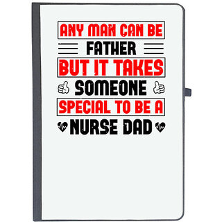                       UDNAG Ruled Notebook Diary 'Nurse | any man can be father', [A5 80Pages 80GSM]                                              