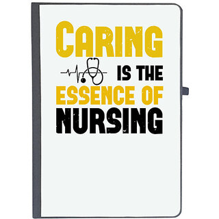                       UDNAG Ruled Notebook Diary 'Nurse | caring is the essence of', [A5 80Pages 80GSM]                                              