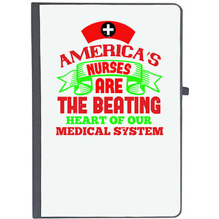                       UDNAG Ruled Notebook Diary 'Nurse | america's nurses are', [A5 80Pages 80GSM]                                              