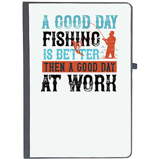                      UDNAG Ruled Notebook Diary 'Fishing | A GOOD DAY FISHING', [A5 80Pages 80GSM]                                              