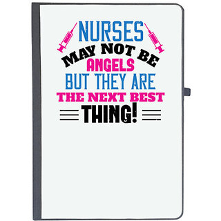                       UDNAG Ruled Notebook Diary 'Nurse | nurse may not be angels', [A5 80Pages 80GSM]                                              