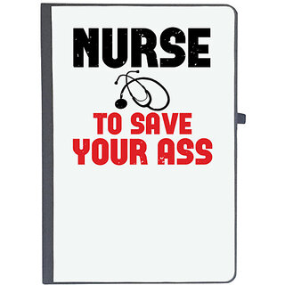                       UDNAG Ruled Notebook Diary 'Nurse | nurse to save your ass', [A5 80Pages 80GSM]                                              