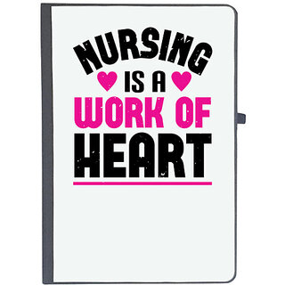                       UDNAG Ruled Notebook Diary 'Nurse | nursing is a work of heart', [A5 80Pages 80GSM]                                              