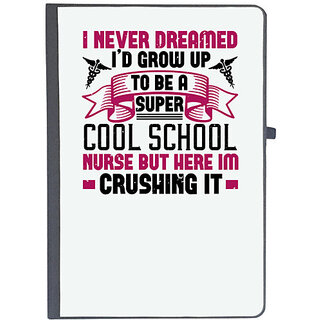                       UDNAG Ruled Notebook Diary 'Nurse Doctor | i never dreamed i'd grow up', [A5 80Pages 80GSM]                                              