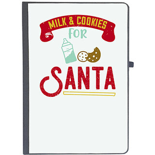                       UDNAG Ruled Notebook Diary 'Christmas | Milk & cookies for Santa', [A5 80Pages 80GSM]                                              