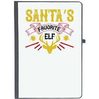                       UDNAG Ruled Notebook Diary 'Christmas | Santas favorite elf', [A5 80Pages 80GSM]                                              