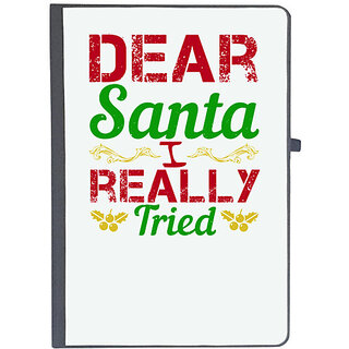                       UDNAG Ruled Notebook Diary 'Christmas | Dear Santa, I really tried', [A5 80Pages 80GSM]                                              