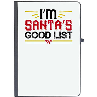                       UDNAG Ruled Notebook Diary 'Christmas | im santas good list', [A5 80Pages 80GSM]                                              