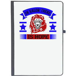                       UDNAG Ruled Notebook Diary 'Hope | In valor there is hope', [A5 80Pages 80GSM]                                              