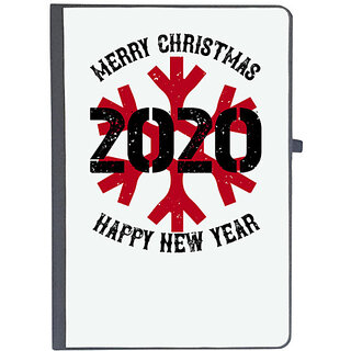                       UDNAG Ruled Notebook Diary 'Christmas | Merry christmas 2020 happy new year', [A5 80Pages 80GSM]                                              