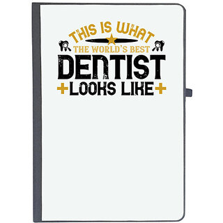                      UDNAG Ruled Notebook Diary 'Dentist | This is what', [A5 80Pages 80GSM]                                              