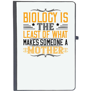                       UDNAG Ruled Notebook Diary 'Mother | Biology is the least of what makes someone a mother', [A5 80Pages 80GSM]                                              