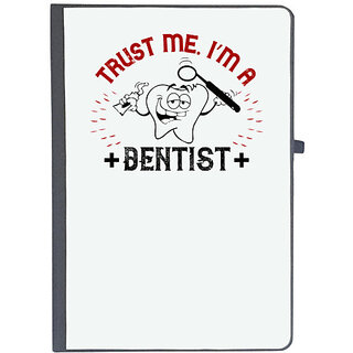                       UDNAG Ruled Notebook Diary 'Dentist | Trust me i'm dentist', [A5 80Pages 80GSM]                                              