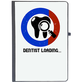                       UDNAG Ruled Notebook Diary 'Dentist | dentist loading', [A5 80Pages 80GSM]                                              