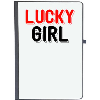                       UDNAG Ruled Notebook Diary 'Girl | lucky girl', [A5 80Pages 80GSM]                                              