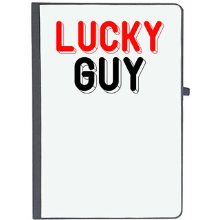                       UDNAG Ruled Notebook Diary 'Guy | lucky guy', [A5 80Pages 80GSM]                                              
