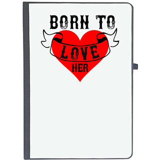                       UDNAG Ruled Notebook Diary 'Love | born to love her', [A5 80Pages 80GSM]                                              