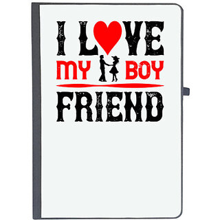                       UDNAG Ruled Notebook Diary 'Boyfriend | i love my boy friend copy', [A5 80Pages 80GSM]                                              