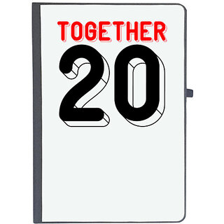                       UDNAG Ruled Notebook Diary 'Couple | together 20', [A5 80Pages 80GSM]                                              
