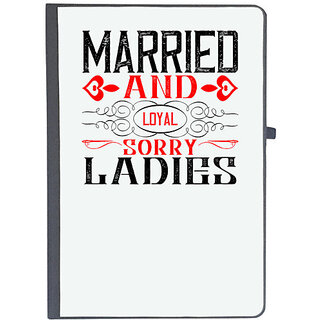                       UDNAG Ruled Notebook Diary 'Ladies | married and local sorry ladies', [A5 80Pages 80GSM]                                              