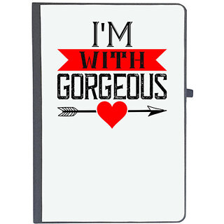                       UDNAG Ruled Notebook Diary 'Couple | i am with gorgeous', [A5 80Pages 80GSM]                                              