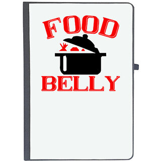                       UDNAG Ruled Notebook Diary 'Food | food belly', [A5 80Pages 80GSM]                                              