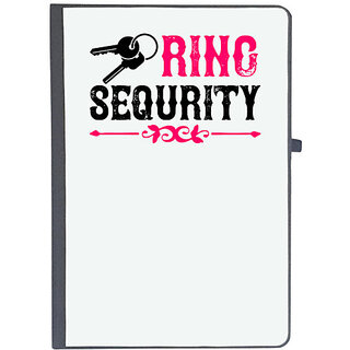                       UDNAG Ruled Notebook Diary 'Couple | ring sequrity', [A5 80Pages 80GSM]                                              