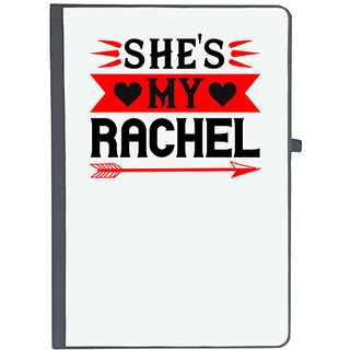                       UDNAG Ruled Notebook Diary 'Couple | she's my rachel', [A5 80Pages 80GSM]                                              