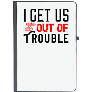                       UDNAG Ruled Notebook Diary 'Couple | i get us out of trouble', [A5 80Pages 80GSM]                                              
