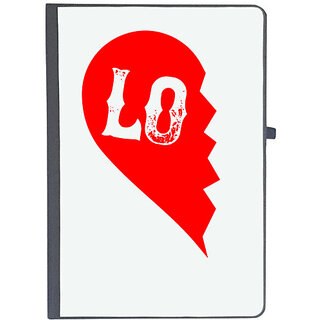                       UDNAG Ruled Notebook Diary 'Couple | love,', [A5 80Pages 80GSM]                                              