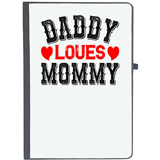                      UDNAG Ruled Notebook Diary 'Couple | daddy loves mommy', [A5 80Pages 80GSM]                                              