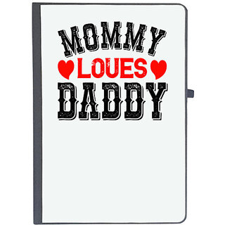                       UDNAG Ruled Notebook Diary 'Couple | mommy loves daddy', [A5 80Pages 80GSM]                                              
