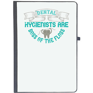                       UDNAG Ruled Notebook Diary 'Dentist | Dental hygienists are', [A5 80Pages 80GSM]                                              