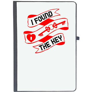                       UDNAG Ruled Notebook Diary 'Couple | i found the key', [A5 80Pages 80GSM]                                              
