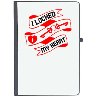                       UDNAG Ruled Notebook Diary 'Couple | i looked my heart', [A5 80Pages 80GSM]                                              