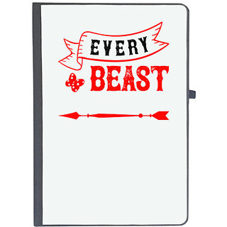                       UDNAG Ruled Notebook Diary 'Couple | every beast needs a beauty', [A5 80Pages 80GSM]                                              