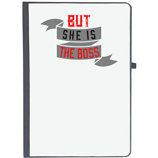                      UDNAG Ruled Notebook Diary 'Couple | but she the boss', [A5 80Pages 80GSM]                                              