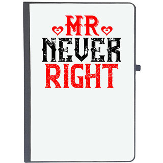                       UDNAG Ruled Notebook Diary 'Couple | Mr.never right', [A5 80Pages 80GSM]                                              