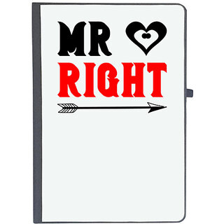                       UDNAG Ruled Notebook Diary 'Couple | Mr.right', [A5 80Pages 80GSM]                                              